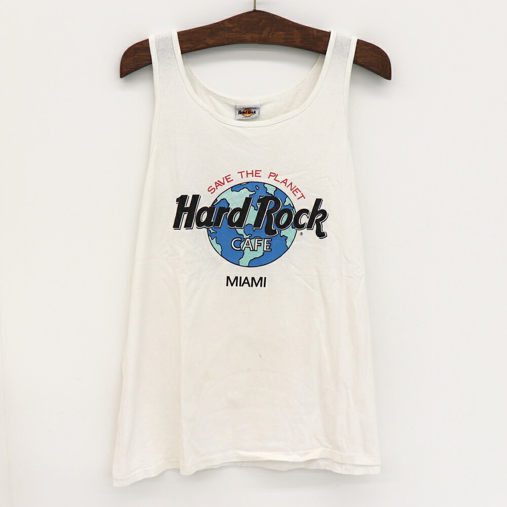ハードロックカフェ HARD ROCK CAFE アメリカ製 タンクトップ MIAMI サイズ:XL ホワイト 【古着】 古着 【中古】 中古 mellow 【...