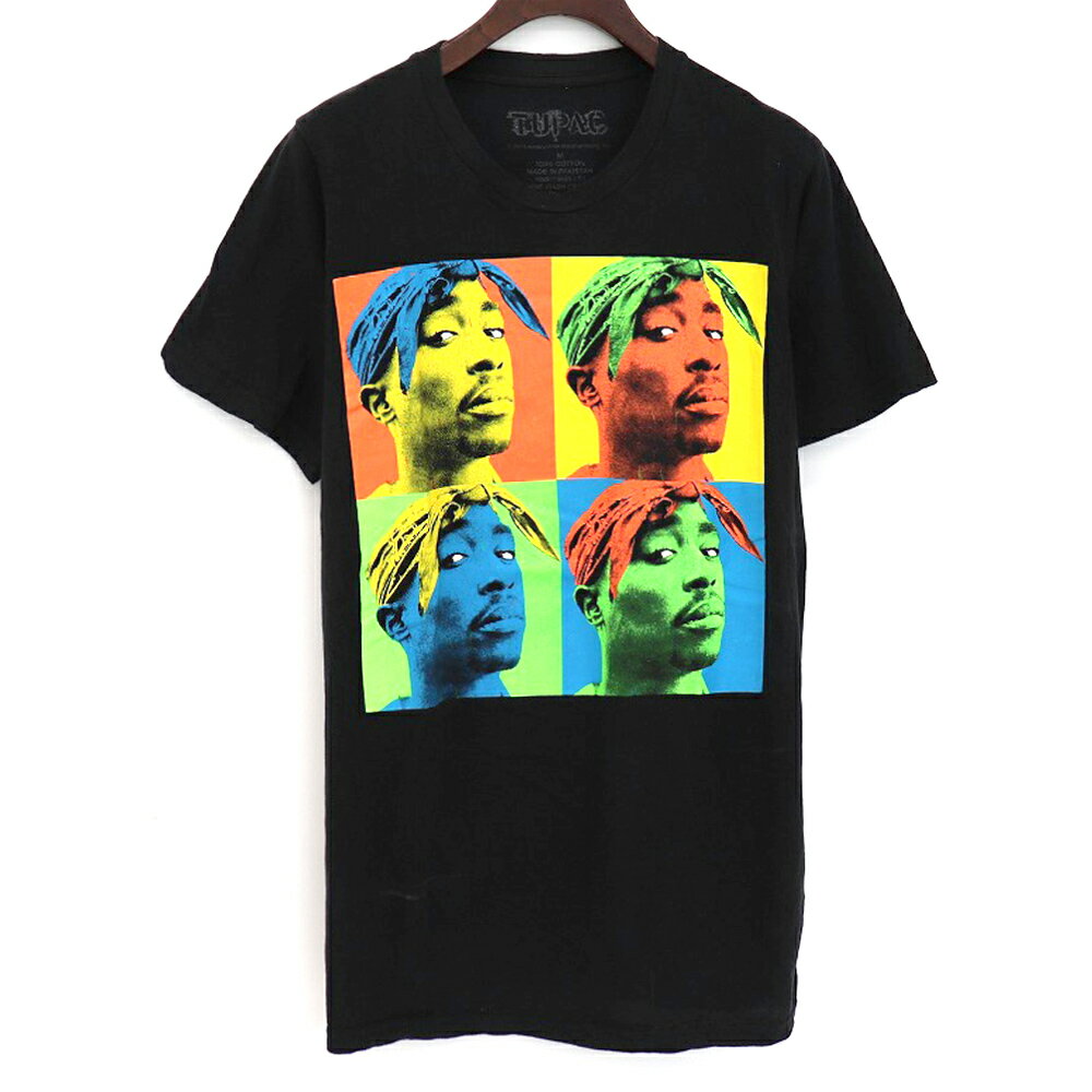 2PAC 半袖 プリントTシャツ ブラック 小さめサイズ