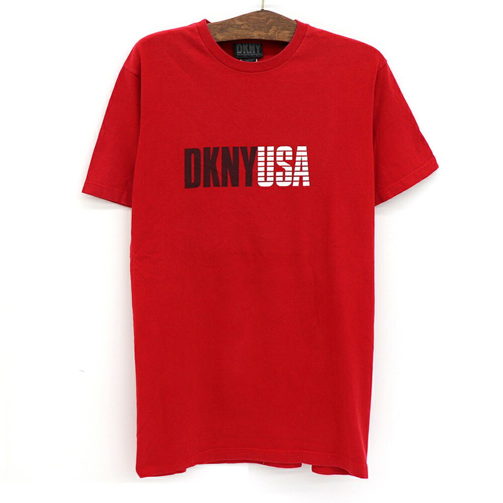 ダナキャラン DKNY アメリカ製 半袖 ロゴプリントTシャツ