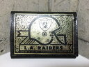 【今がお得★ポイント10倍でゲット】80's Deadstock レザーウォレット L.A.RAIDERS 黒×ゴールド Made in U.S.A 【財布】【...