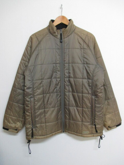 コールマン/Coleman ジップアップ 中綿 ナイロン ジャケット 長袖 無地 サイズ：L カーキ 【古着】 古着 【中古】 中古 mellow 【古着屋mellow楽天市場店】