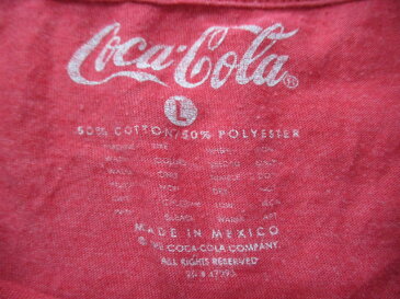 【50%オフ 6/11 12時まで】コカ・コーラ/Coca-Cola ロゴ プリント Tシャツ 半袖 サイズ：L レッド 【古着】 古着 【中古】 中古 mellow 【古着屋mellow楽天市場店】