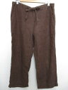 GAP/ギャップ クロップドパンツ 茶 【サイズ:〜W34】【イージーパンツ】【薄手】【US古着】【中古】【古着屋mellow楽天市場店】