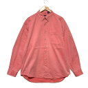 【今ならお得★ポイント5倍】ギャップ GAP ロングスリーブ シャツ ボタンダウン 無地 長袖 サイズ:XL サーモンピンク 【古着】 古着 【中古】 中古 m...