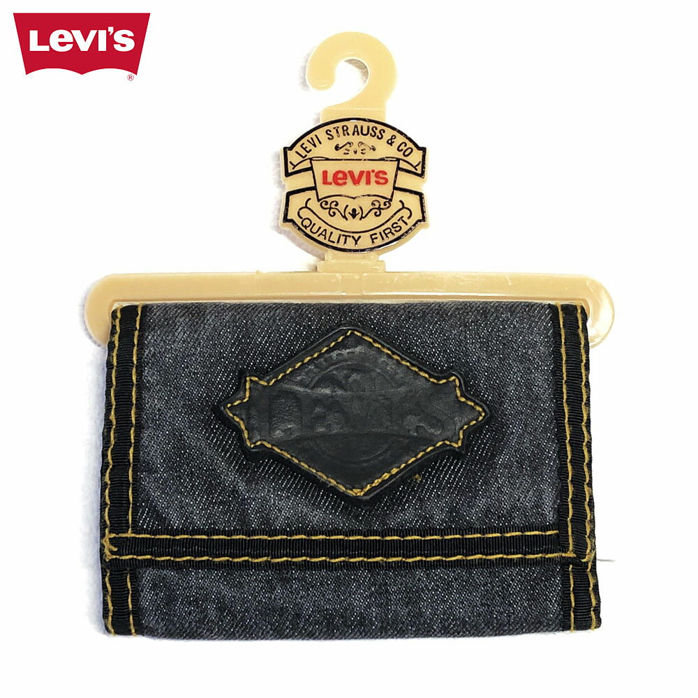 メール便発送 未使用品 Levi's デニム ウォレット 三つ折り財布