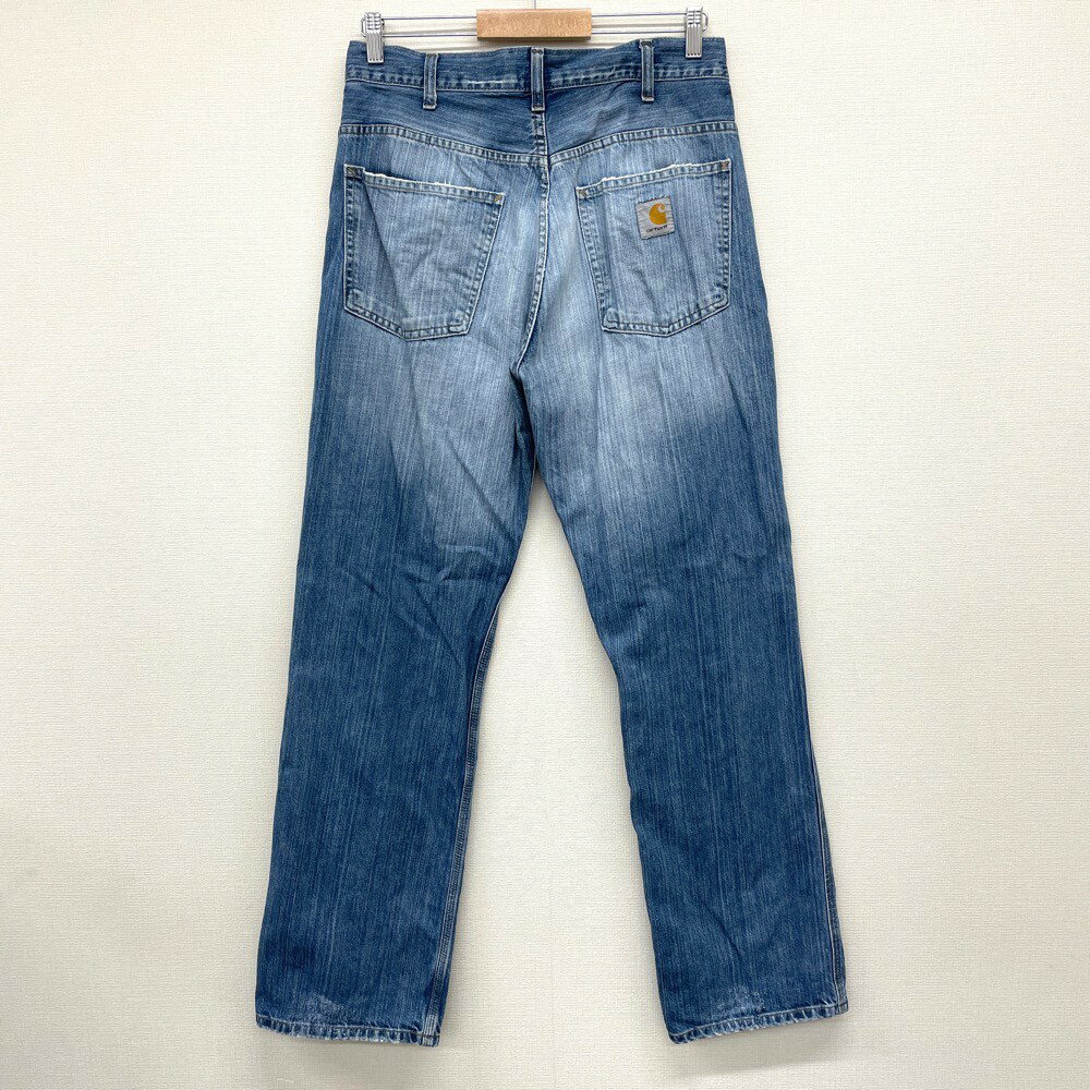 カーハート carhartt デニム パンツ テーパード サイズ：W32 L33 インディゴ 【古着】 古着 【中古】 中古 【あす楽対応】 mellow STAFF PANT【古着屋mellow楽天市場店】