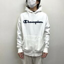 チャンピオン Champion リバースウィーブ REVERSE WEAVE スウェット パーカー プルオーバー ロゴ 刺繍 長袖 サイズ:L ホワイト【古着】 古着 【中古】 中古 mellow 【古着屋mellow楽天市場店】