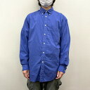 ★10%OFFクーポン対象★【中古】 90's ギャップ GAP ボタンダウン シャツ ロングスリーブ 無地 長袖 サイズ:M ブルー 古着 中古 mellow...