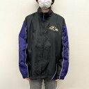 【お買い物マラソン★ポイント10倍】NFL Baltimore Ravens フルジップ ナイロンジャケット ロゴ 刺繍 ワッペン