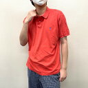 【中古】 ポロ ラルフローレン Polo by Ralph Lauren ポロシャツ 半袖 ワンポイント ロゴ 刺繍 サイズ:XL バーミリオン 古着 中古 mellow CUSTOM FIT ゆうパケット対応 古着屋mellow楽天市場店