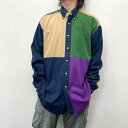 90's USÒ g~[ qtBK[ TOMMY HILFIGER {^_E Vc NCW[p^[ OX[u S hJ  TCYFY L lCr[~O[~x[W~p[v yΉyÁz