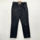 ★30 オフ クーポン 4/30 14時まで★US古着 リーバイス LEVI STRAUSS SIGNATURE ブラックデニム パンツ Regular サイズ：W32 L30.5 あす楽対応 【中古】