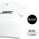 ★30 オフ クーポン 4/30 14時まで★BOSE Tシャツ 半袖 ボーズ Better sound through research 企業 ギルダン GILDAN サイズ：メンズ L，XL ビッグサイズ ホワイト，ブラック あす楽対応 【新品】