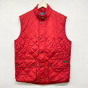 【サンプル品】POLO Ralph Lauren ラルフローレン キルティングベスト 赤 表記(M)【新品】