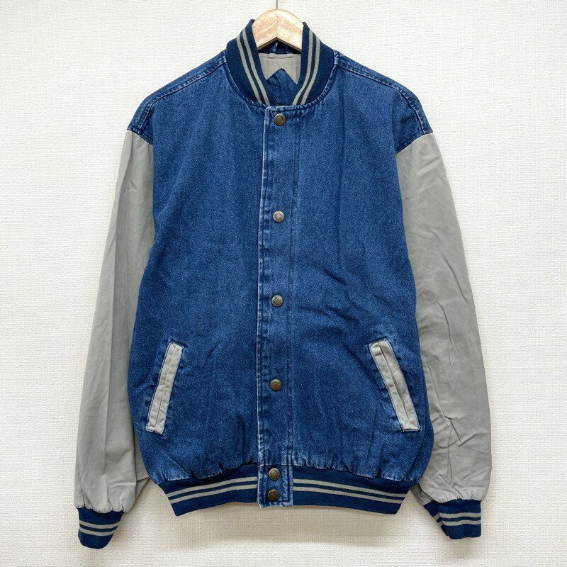 【今がお得★ポイント10倍でゲット】ルナ ピア LUNA PIER デニム スタジャン 切り替え 長袖 サイズ:メンズ M インディゴ×グレーベージュ系 【中古】