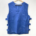 mellow オリジナル リメイク フランス軍 モチーフ ユーロワーク ガオベスト Euro Work GAO Vest サイズ：MEN'S L位 ネイビー【古着】 古着 【中古】 中古 mellow 【あす楽対応】【古着屋mellow楽天市場店】