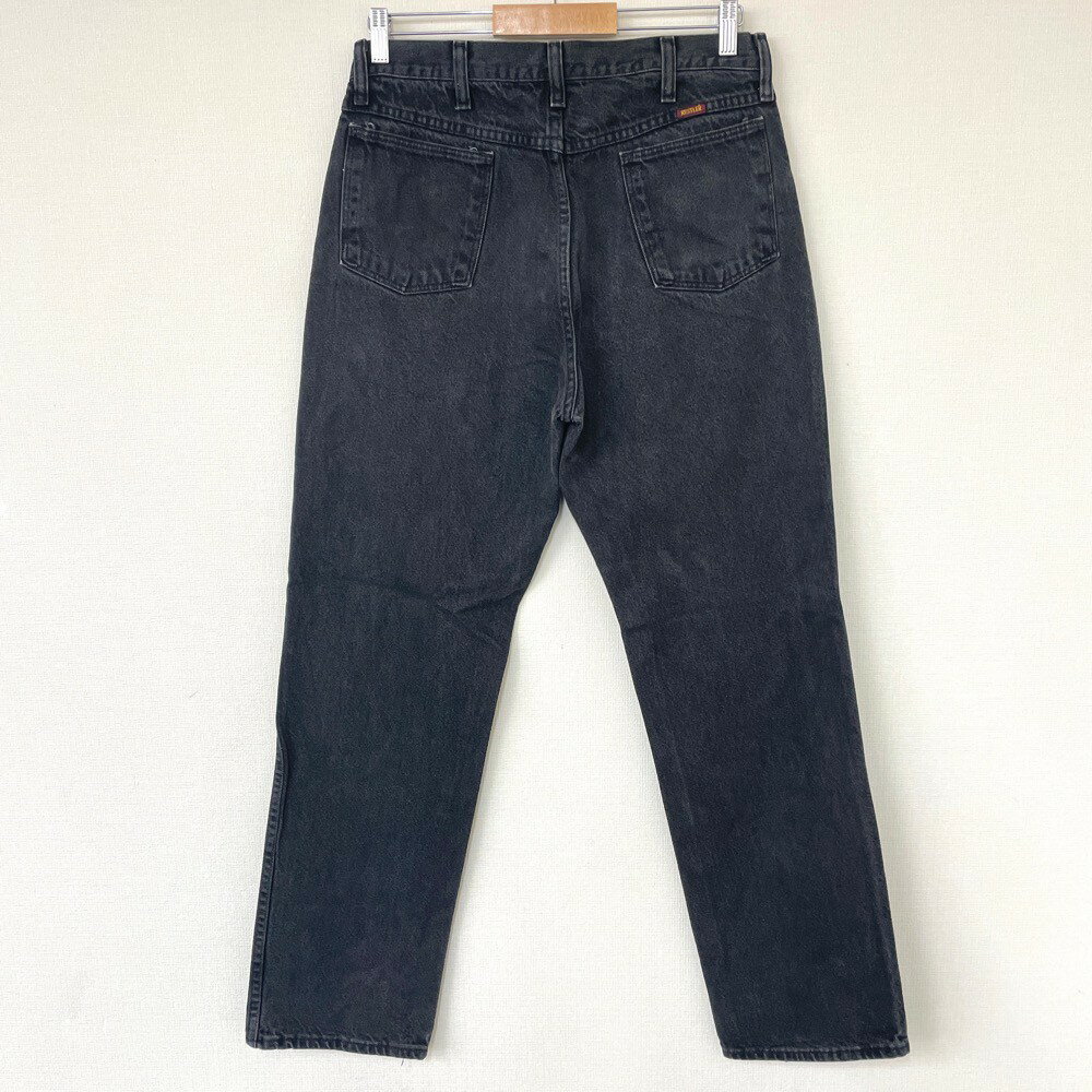 ラスラー RUSTLER デニム パンツ テーパード 色落ち サイズ：W33 L31.5 ブラック 【古着】 古着 【中古】 中古 mellow 【古着屋mellow楽天市場店】