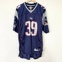 ★20%オフ クーポン 4/30 14時まで★リーボック Reebok NFL ニューイングランド ペイトリオッツ New England Patriots メッシュ フットボールジャージ 半袖 ロゴ プリント サイズ：XL ネイビー×グレー 【古着】 古着 【中古】 中古 mellow AUTHENTIC【あす楽対応