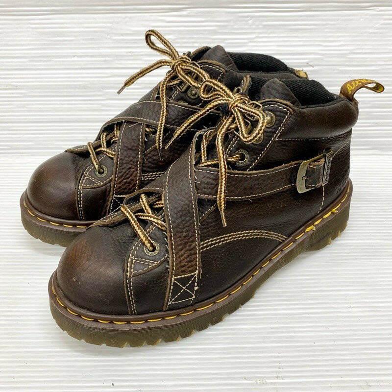 古着 Dr.Martens モンキーブーツ ハイカット レザー シューズ 革靴 MADE IN ENGLAND