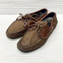 ★50%OFFクーポン対象★USA製 デクスター DEXTER デッキ シューズ ヌバック×レザー サイズ:27cm程度 ダークブラウン 【中古】