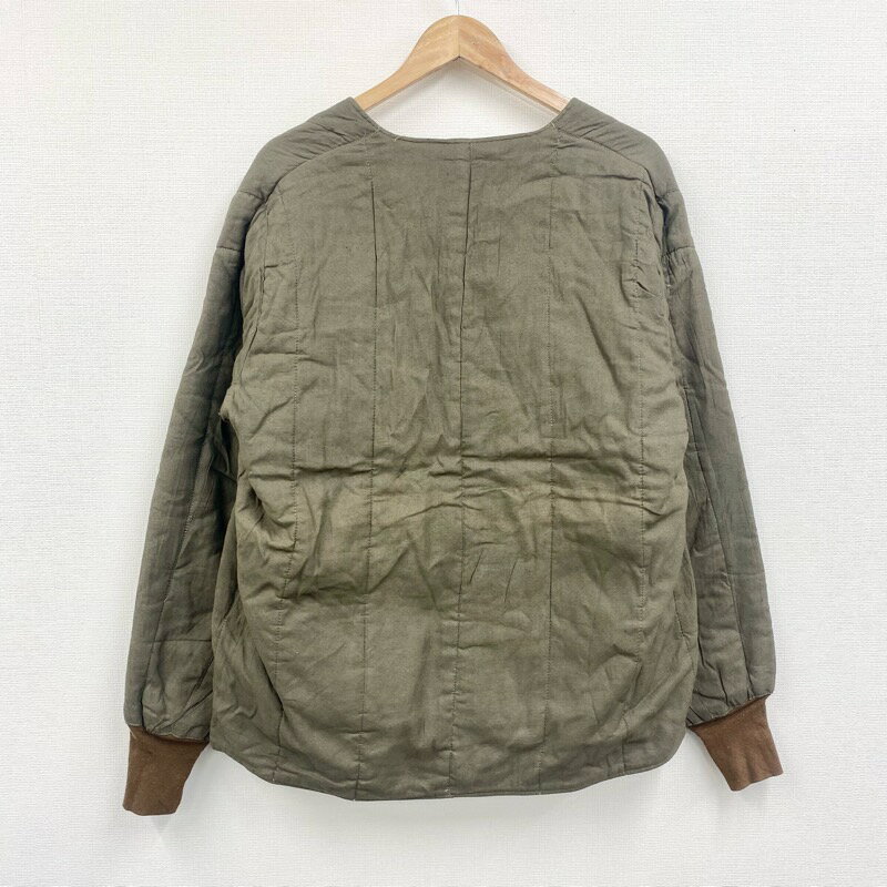 【Deadstock】60's 70's チェコ軍 Czech Military M60 Liner 中綿 Vネック ライナー ミリタリー 長袖 サイズ表記：2 オリーブ 【新古品】