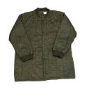 Italian Army イタリア軍 キルティングライナー Box Quilting Liner ミリタリー 長袖 サイズ:メンズ L相当 オリーブ 【中古】