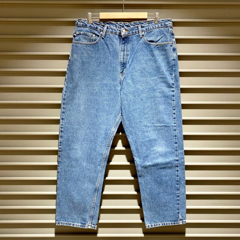 ポロ ジーンズ カンパニー POLO JEANS COMPANY RALPH LAUREN デニム パンツ テーパード サイズ：W37 L29.5 ビッグサイズ インディゴ【中古】