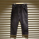 USA製 ラングラー Wrangler ブラック デニム パンツ テーパード サイズ：W37 L28.5 ビッグサイズ ブラック C9651CB【中古】