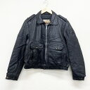 The LeatheR Shop レザー ジャケット フルジップ 裏地キルティング USA製