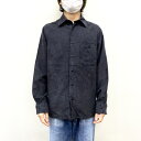 【中古】croft & barrow ソフト スエード シャツ ロングスリーブ レギュラーカラー 無地 サイズ:M ブラック系 古着 中古 mellow 古着屋...