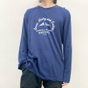 US古着 ノーティカ NAUTICA ロンT 長袖Tシャツ プリント サイズ：メンズ L ネイビー あす楽対応【中古】