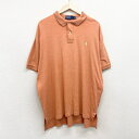 【今ならお得★ポイント10倍】US古着 ポロ ラルフローレン Polo by Ralph Lauren コットン ポロシャツ 半袖 ポニー 刺繍 サイズ:メンズ...