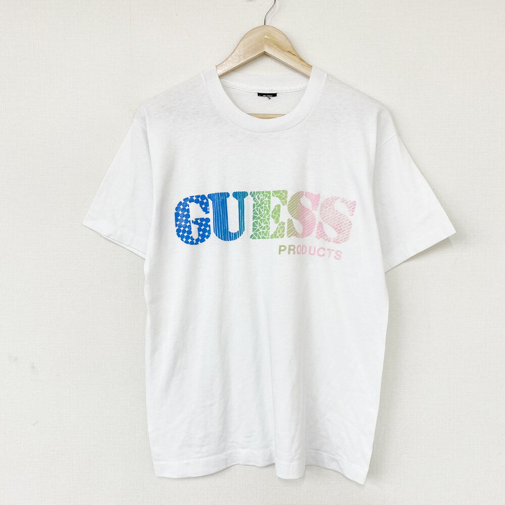 メール便対応 ゲス GUESS Tシャツ 半袖 発泡プリント