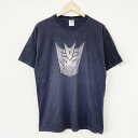 ★20 オフ クーポン 4/30 14時まで★【ゆうパケット対応】トランスフォーマー Transformers Tシャツ 半袖 ディセプティコン ロゴ プリント DELTA PRO WEIGHT サイズ：L ブラック【古着】 古着 【中古】 中古 mellow 【あす楽対応】【古着屋mellow楽天市場店】