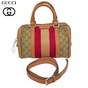 GUCCI グッチ ハンドバッグ GGキャンバス シェリーライン ブラウン 269876 ミニボストンバッグ 2WAY ショルダーバッグ レディース カバン 鞄...