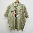 【期間限定★20%OFFクーポン対象】ディッキーズ Dickies ショートスリーブ ワークシャツ 半袖 新古品
