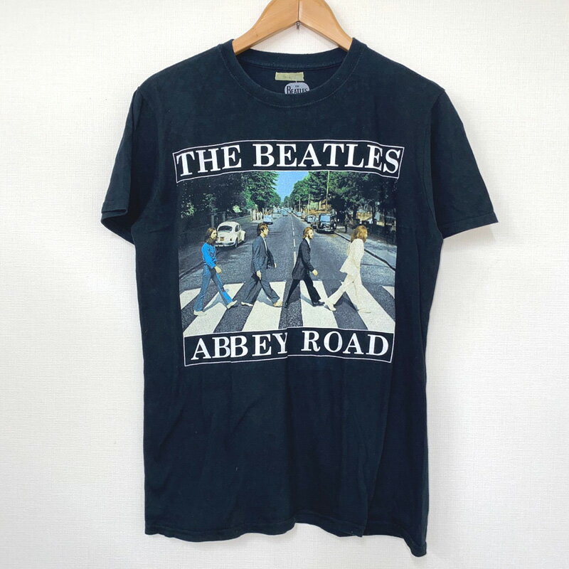 【50％オフ★お得なクーポンあり】【ゆうパケット対応】ビートルズ THE BEATLES バンド Tシャツ プリント 半袖 サイズ：M ブラック 【古着】 古着 【中古】 中古 mellow 【あす楽対応】【古着屋mellow楽天市場店】