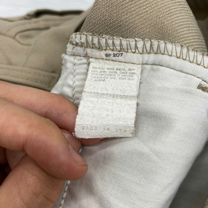 リーバイス Levi's スタプレ ブーツカット スラックス MADE IN USA ベージュ サイズ：W32 L30【古着】 古着 【中古】 中古 mellow 【あす楽対応】【古着屋mellow楽天市場店】