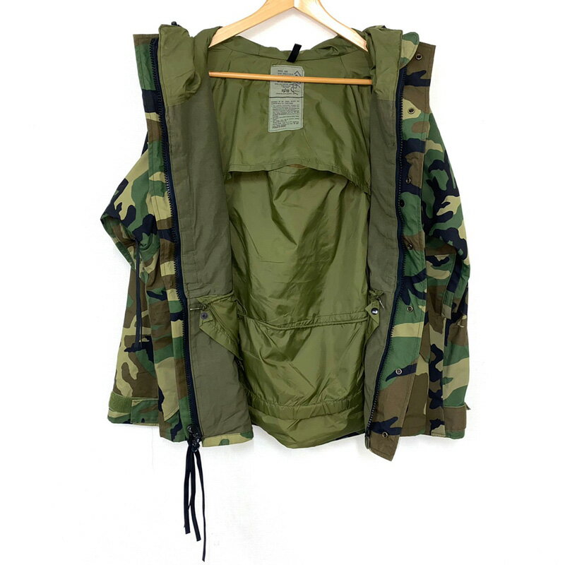 98's U.S.ARMY アメリカ軍 ゴアテックスパーカー GORE-TEX PARKA ウッドランドカモ サイズ：MEDIUM-SHORT【古着】 古着 【中古】PARKA, COLD WEATHER, CAMOUFLAGE 中古 mellow 【あす楽対応】【古着屋mellow楽天市場店】