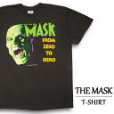 マスク 映画 Tシャツ 半袖 THE MASK フェード ブラック サイズ：L , XL ムービーTシャツ 大きいサイズ 両面プリント 【新品】