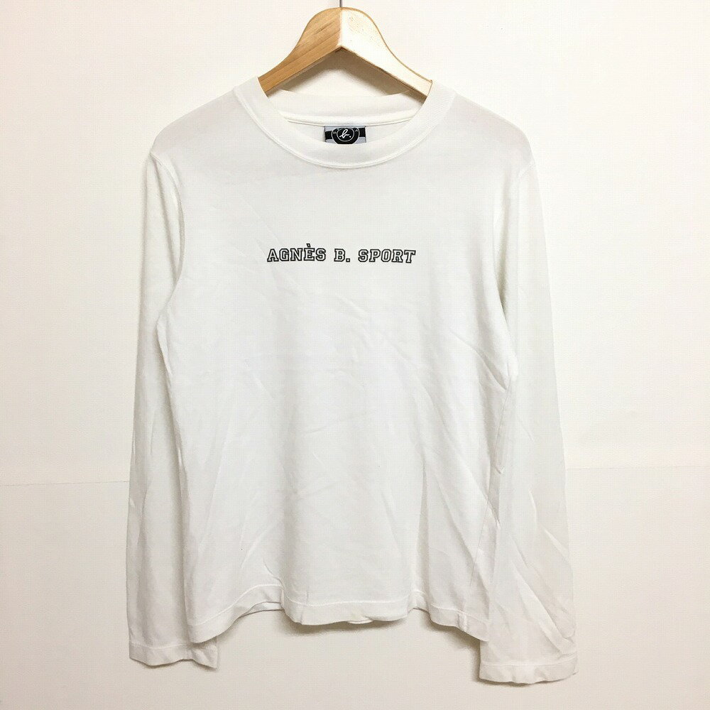 アニエスベー スポーツ agnes b. SPORT ロングスリーブカットソー ロンT　長袖 サイズ：WOMEN’S M　ホワイト 【古着】古着【中古】中古 mellow【あす楽対応】【古着屋mellow楽天市場店】