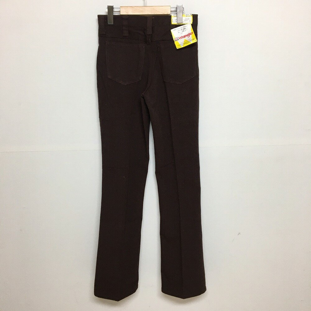 ラングラー/Wrangler FLARE LEG JEANS ピケ素材 フレア パンツ　実寸：W28.5 L33 ダークブラウン　Made in U.S.A デッドストック Deadstock【新古品】新古品 mellow【あす楽対応】【古着 mellow楽天市場店】