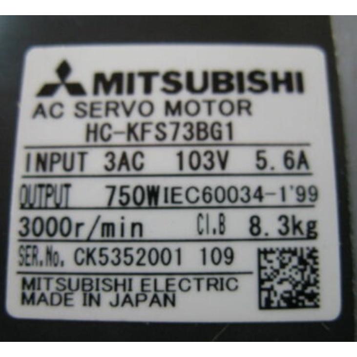 Viy Kiō z OH HC-KFS73BG1 Servo Motor MITSUBISHI HCKFS73BG1 y6ۏ؁z