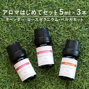 アロマオイル 精油【アロマ初心者の方へ】【5ml×3本】精油