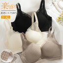 【5/16まで12%off】シルク ノンワイヤー ブラジャー レディース レース 可愛い 敏感肌 締め付けない シルクインナー 肌に優しい 3/4カップ ワイヤ...