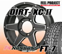 【タイヤ交換可能】送料無料 ジムニー DIRT-XC3 ＆ NANKANG FT-7 175/80R16 【175/80-16】 夏タイヤ ホイール 4本セット 冬 ナンカン