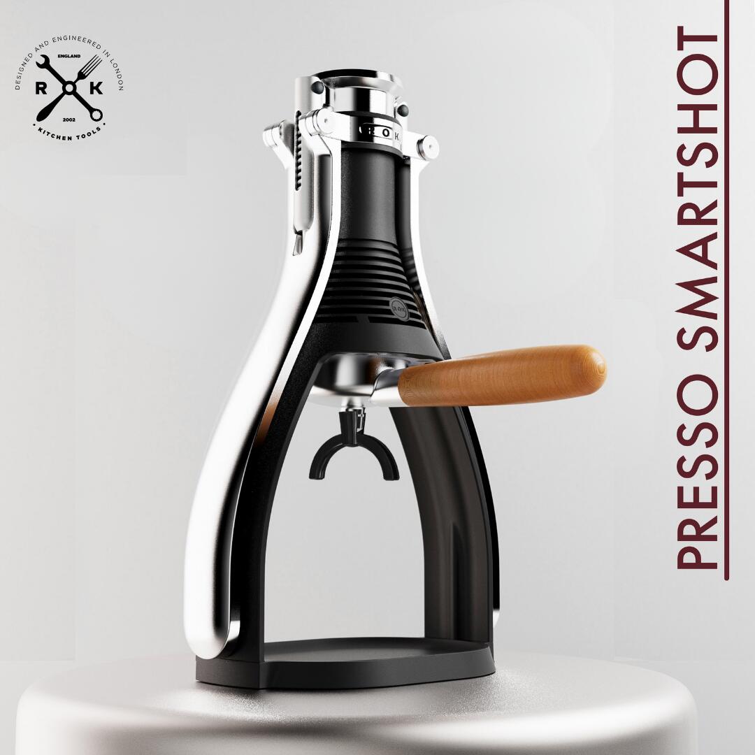 【 ROK 公式 】Presso Smartshot (プレッソ スマートショット) 手動 エスプレッソマシン イギリス発 (ブラック) カフェラテ キャンプ アウトドア コーヒーメーカー デロンギ マキネッタ ネスプレッソ おしゃれ プレゼント ギフト 結婚 祝い 母の日 新生活 引っ越し ロック