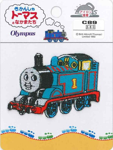 オリムパス製絲(Olympus Thread) きかんしゃトーマス ワッペン トーマス C89 ブルー オリムパス製絲(Olympus Thread) きかんしゃトーマス ワッペン トーマス C89 ブルー