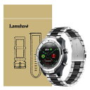 Lamshaw Ticwatch Pro バンド, ステンレス メタル ベルト 交換バンド 対応 Ticwatch Pro スマートウォッチ 腕時計