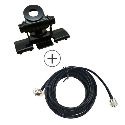 EasyTalkトランク リッド ハッチバック トランクテール 用 モービル 車載用 基台 可変式 保護板,L型レンチ付き+同軸ケーブル 5m ● 2点セット, RB-400 EasyTalkトランク リッド ハッチバック トランクテール 用 モービル 車載用 基台 可変式 保護板,L型レンチ付き+同軸ケーブル 5m ● 2点セット, RB-400